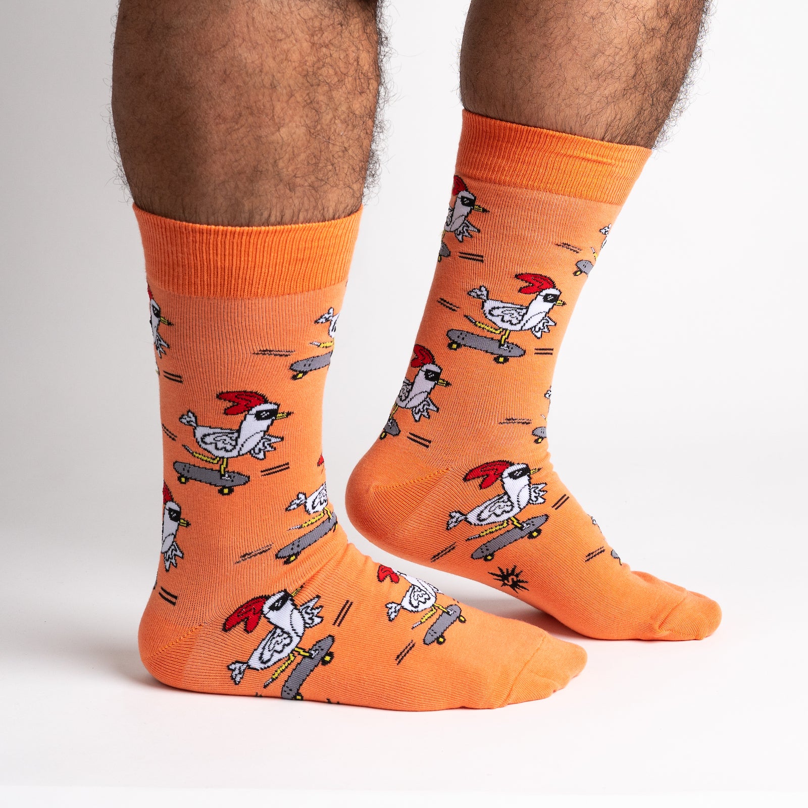 Rad Chicken | Skateboard Crew Socks - Orange Rad Chicken | Skateboard Crew Socks - Orange