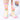 model wearing Capricorn crew socks with inset image of Capricorn greeting card in corner