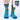 model wearing Aquarius crew socks with inset image of Aquarius greeting card in corner
