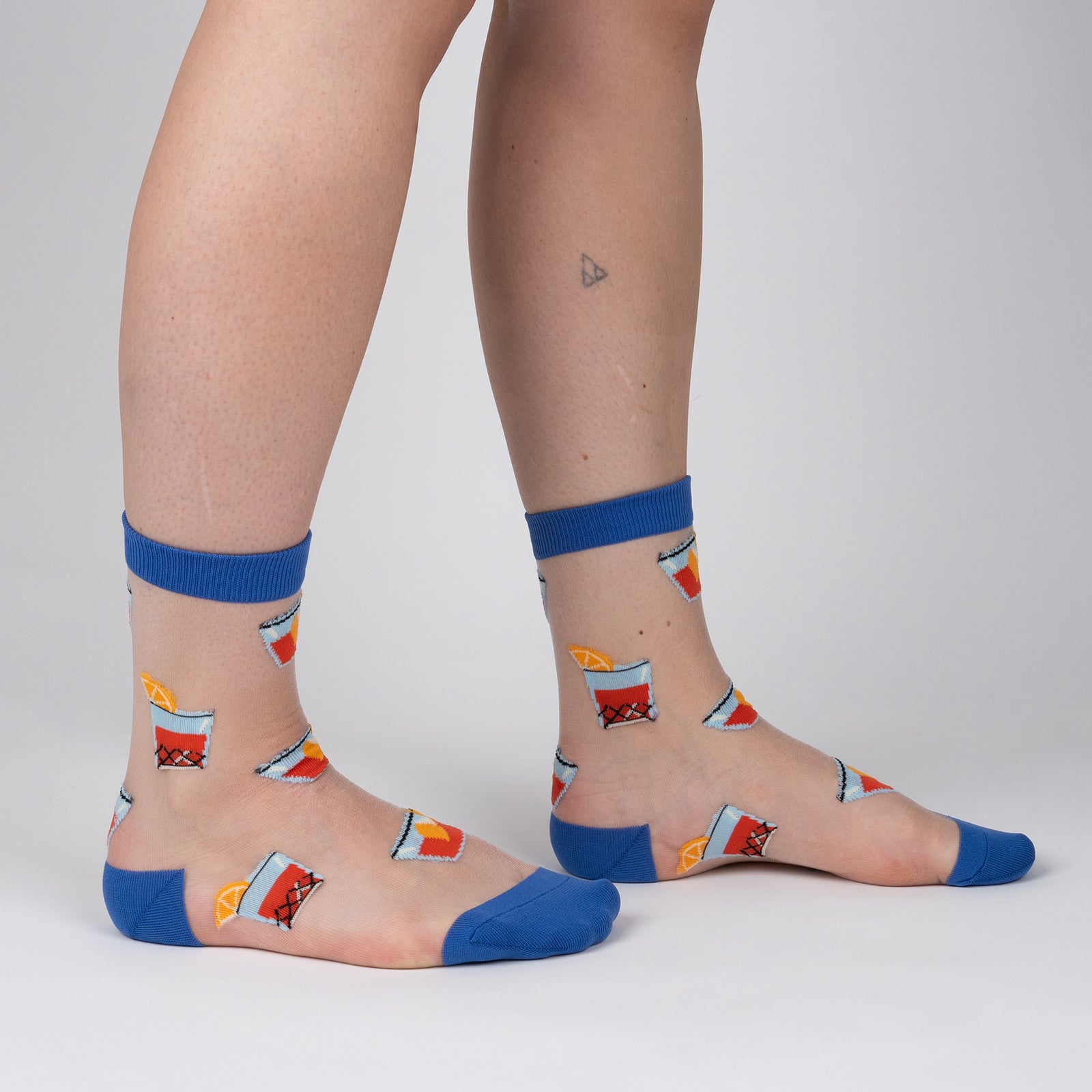 You're Never Lonely with a Negroni Sheer Crew Socks