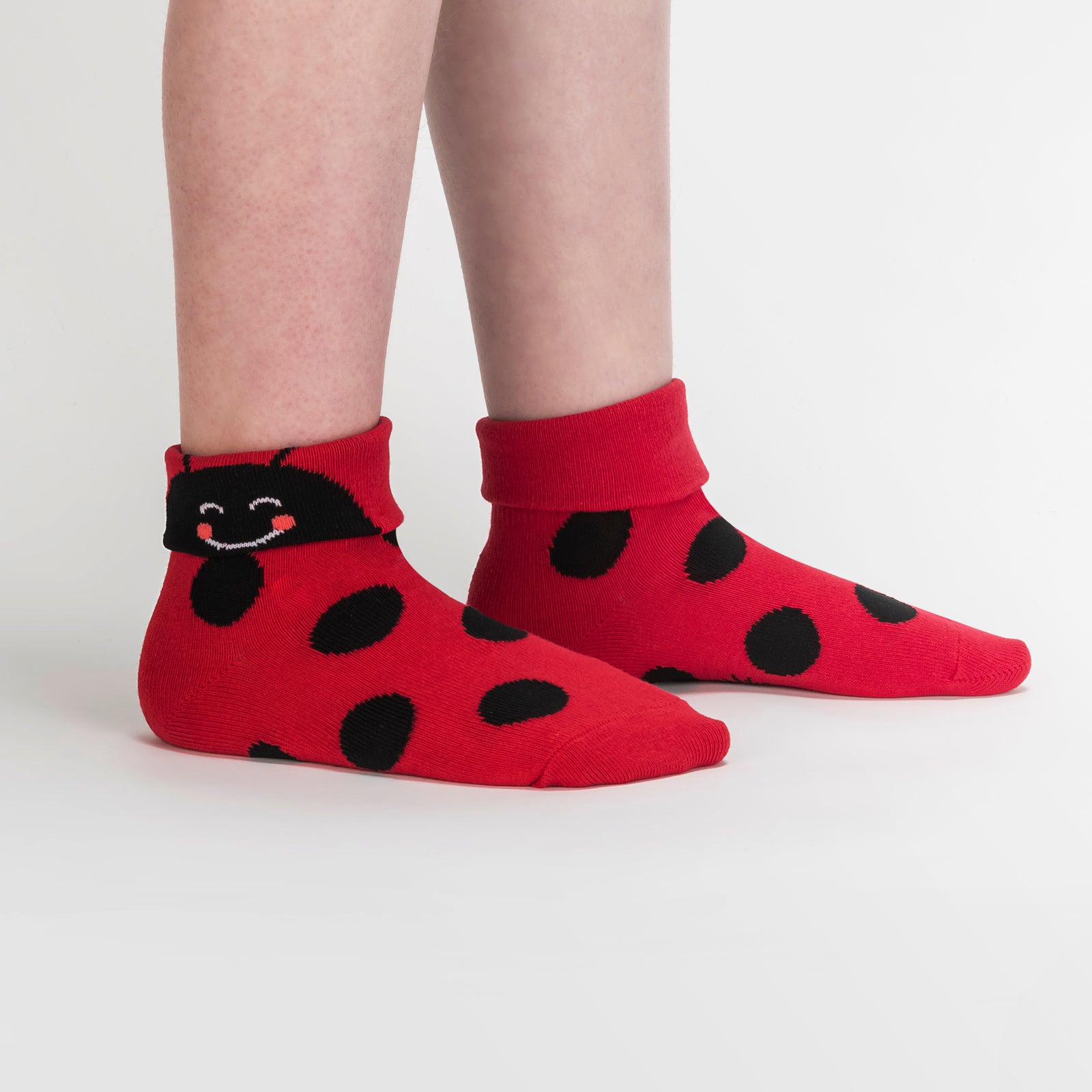 Love Bug Youth Turn Cuff Socks