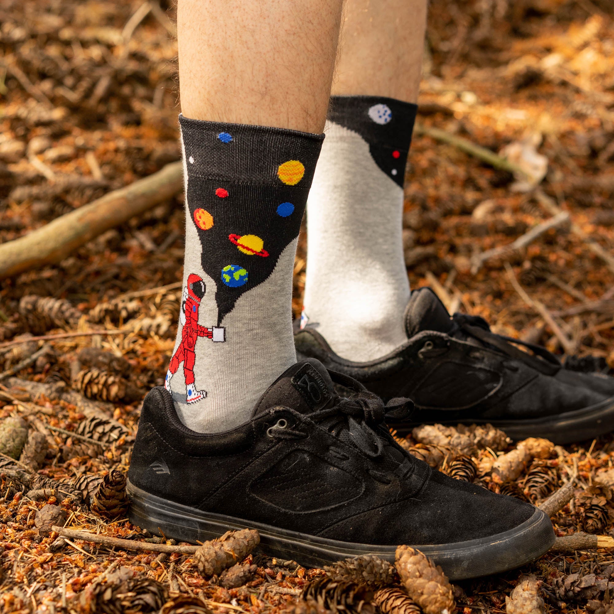 Moon Walk in the Morning Crew Socks