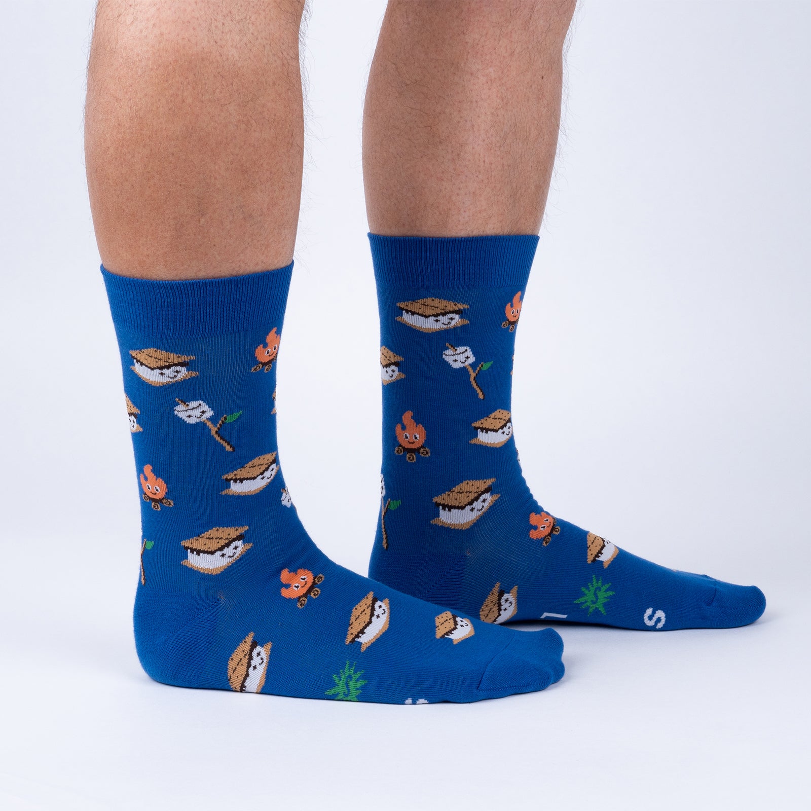 s'more to love socks on model