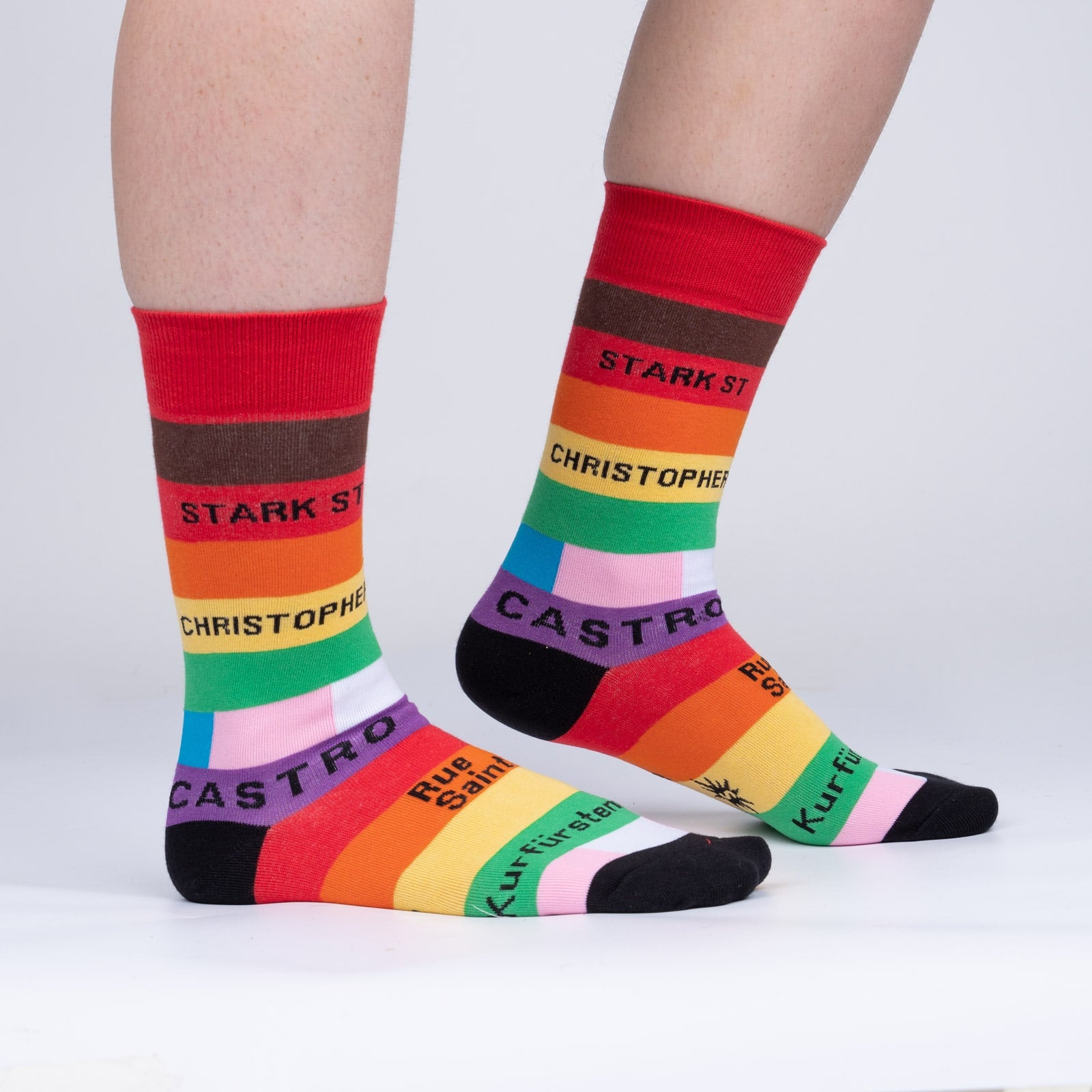 Streets of Pride Unisex Crew Socks (S/M)