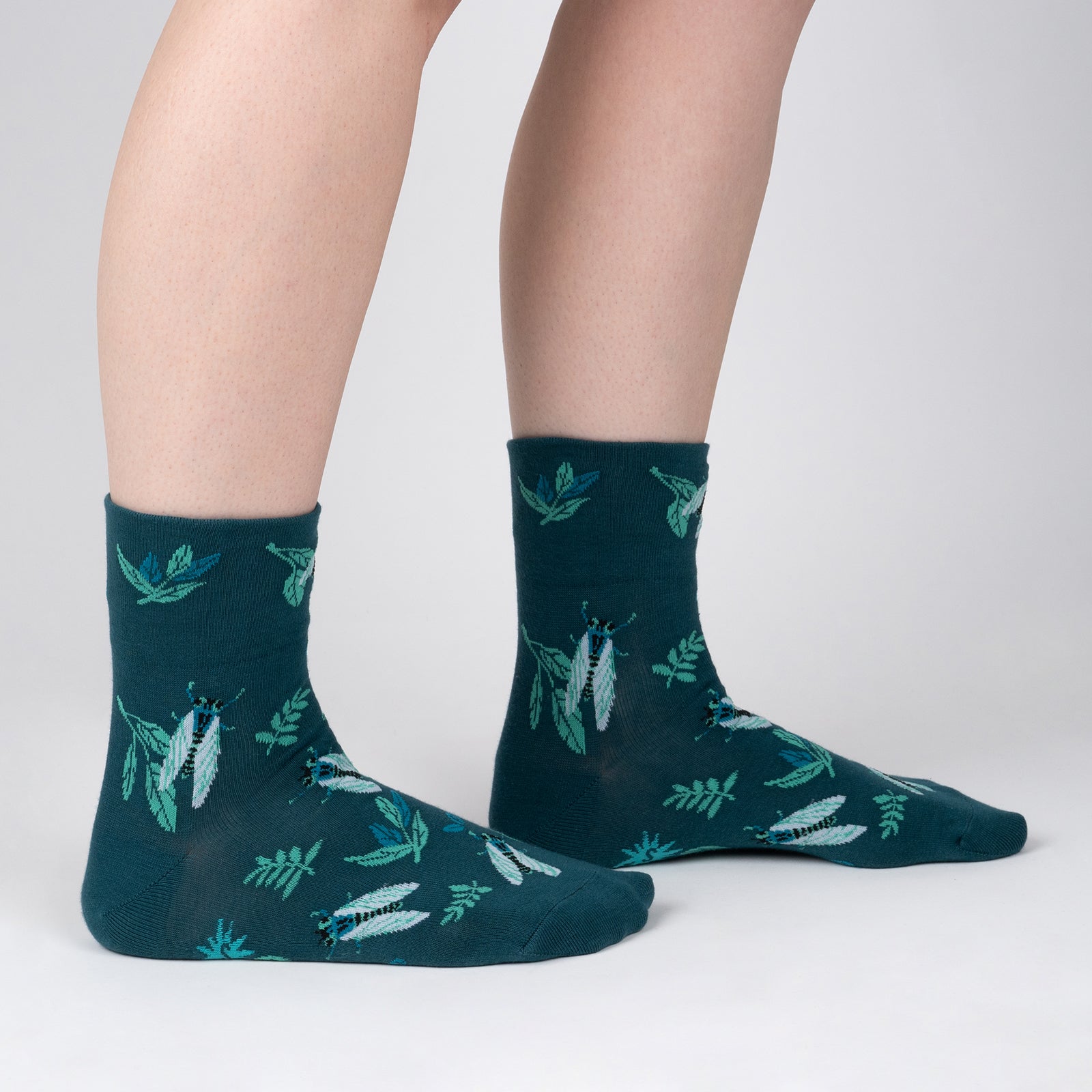 The Buzz About Cicadas    Turn Cuff Socks