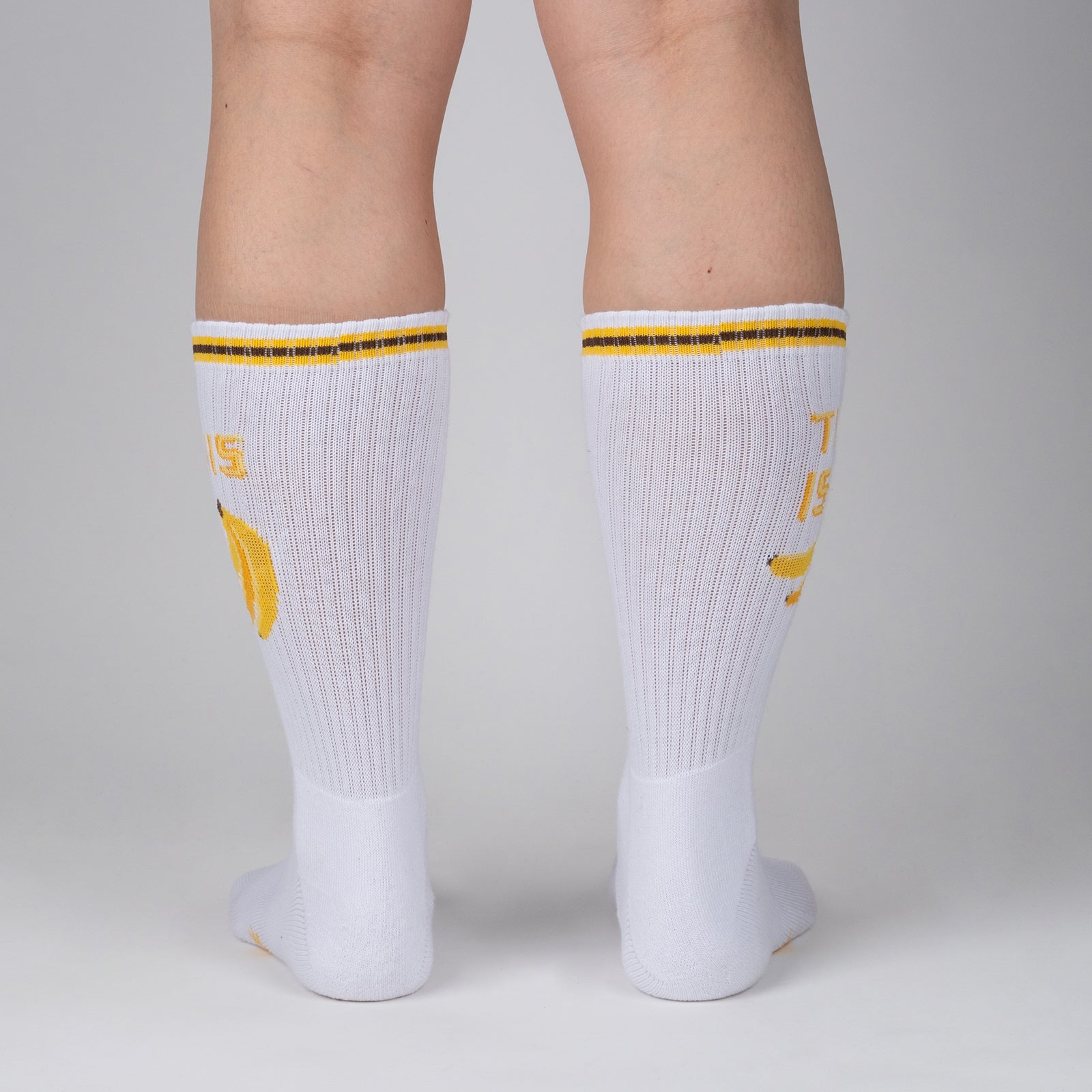 This Is Bananas Ribbed Crew Socks