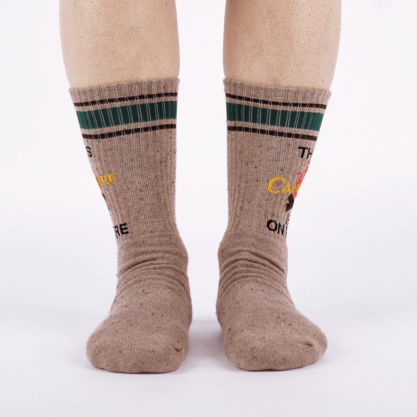 This Campfire Is On Fire Ribbed Crew Socks
