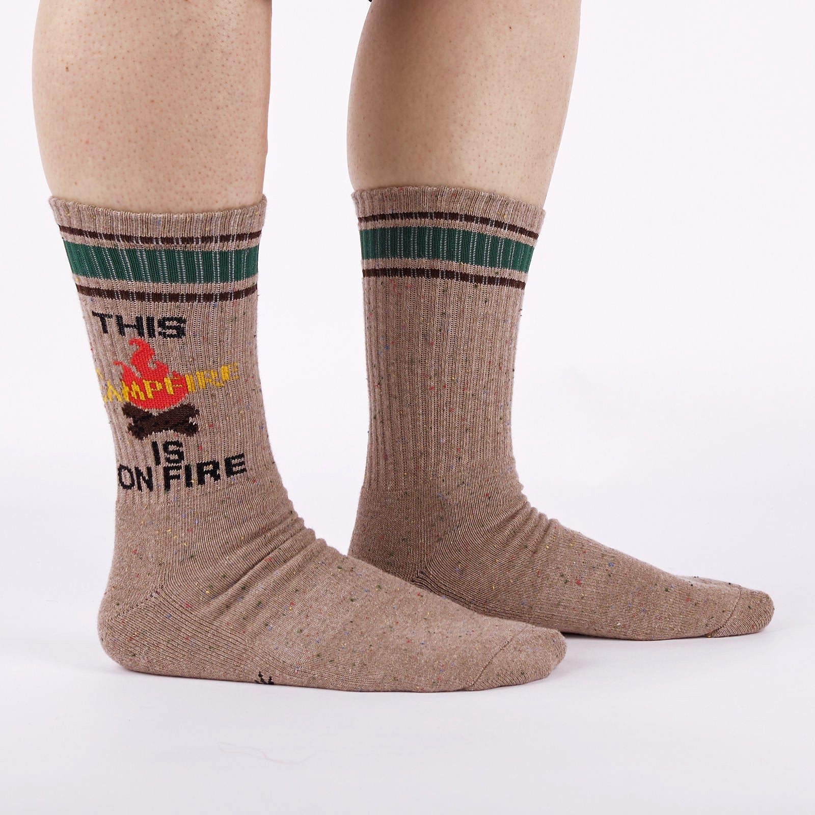 This Campfire Is On Fire Ribbed Crew Socks