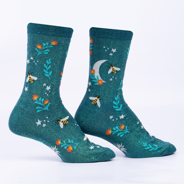 Honeybee & Don't Follow Me Crew Socks