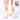model wearing Capricorn crew socks with inset image of Capricorn greeting card in corner 
